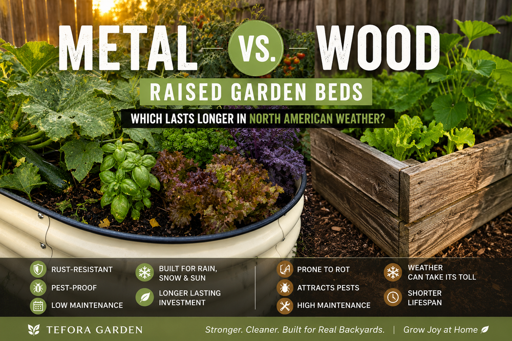 Metal vs. Wood Raised Garden Beds: Which Lasts Longer in North American Weather?