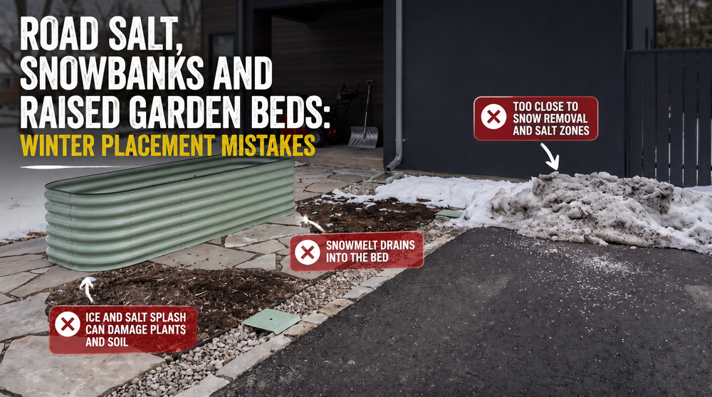 Road Salt, Snowbanks and Raised Garden Beds: Winter Placement Mistakes