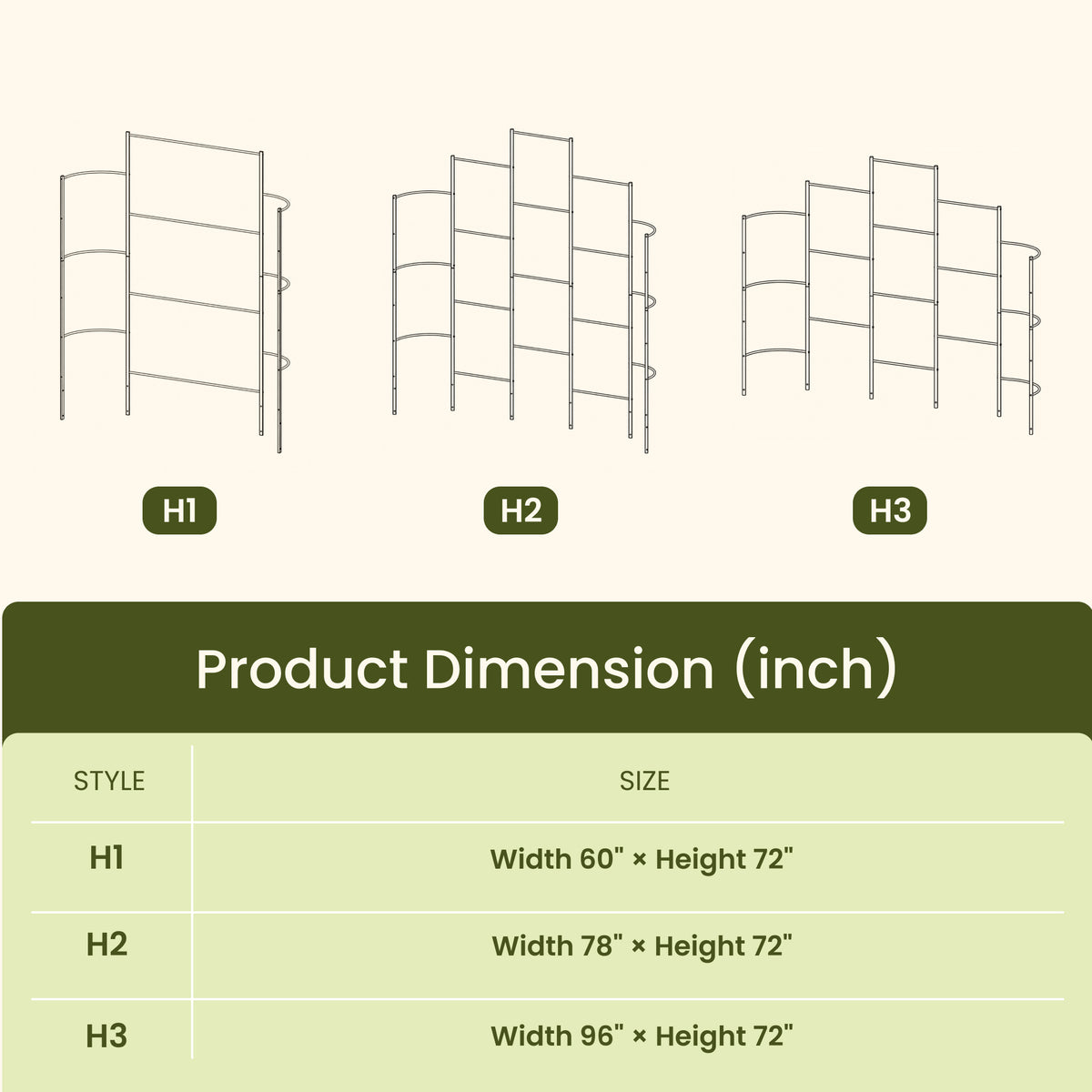 6 ft Wall Trellis for 9-in-1 Raised Garden Beds | ZAM Steel Plant Support