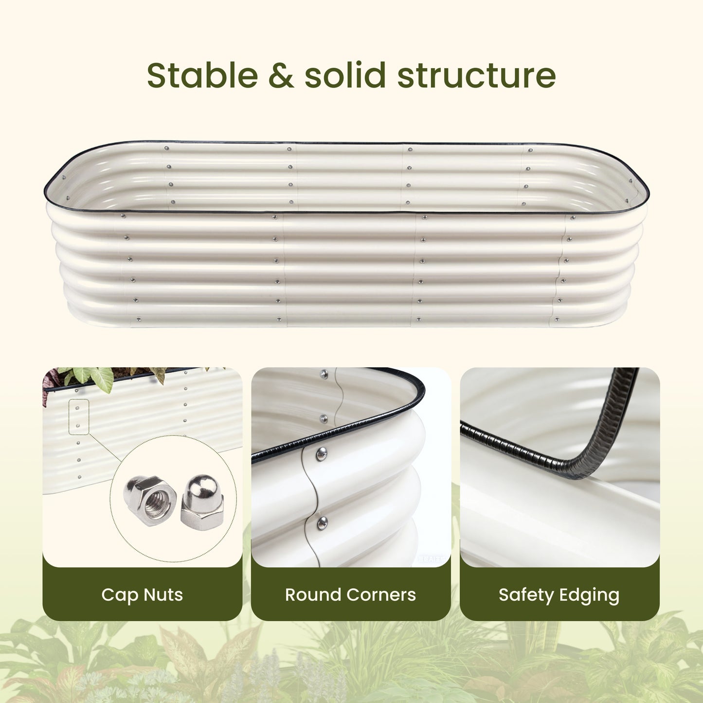 17" Tall 9 in 1 Metal Garden Bed Kit