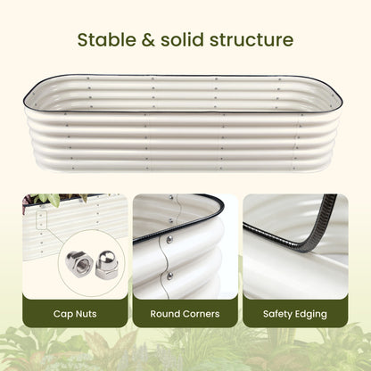 17" Tall 9 in 1 Metal Garden Bed Kit