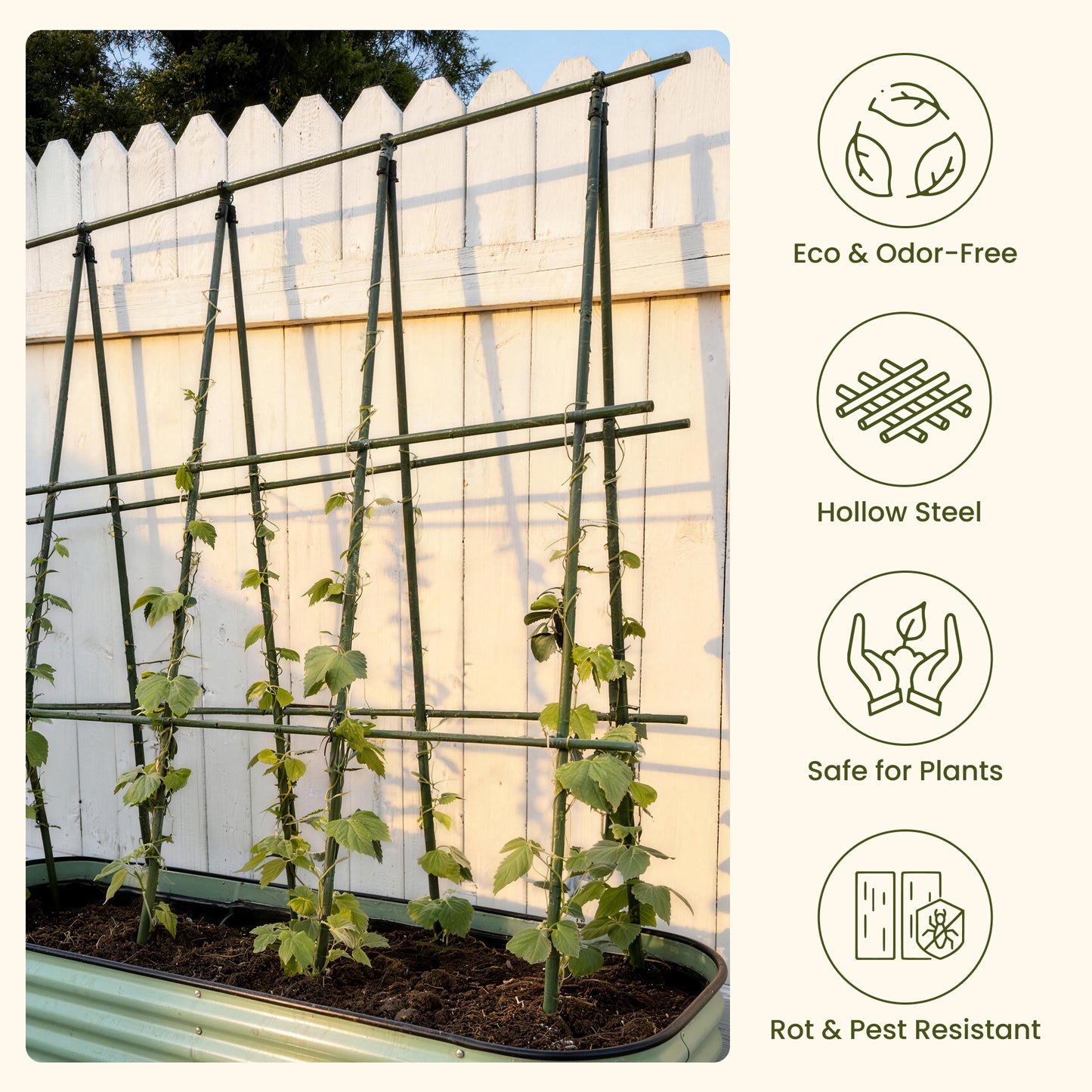 Garden Stake - Plastic Coated Steel Plant Support Sticks
