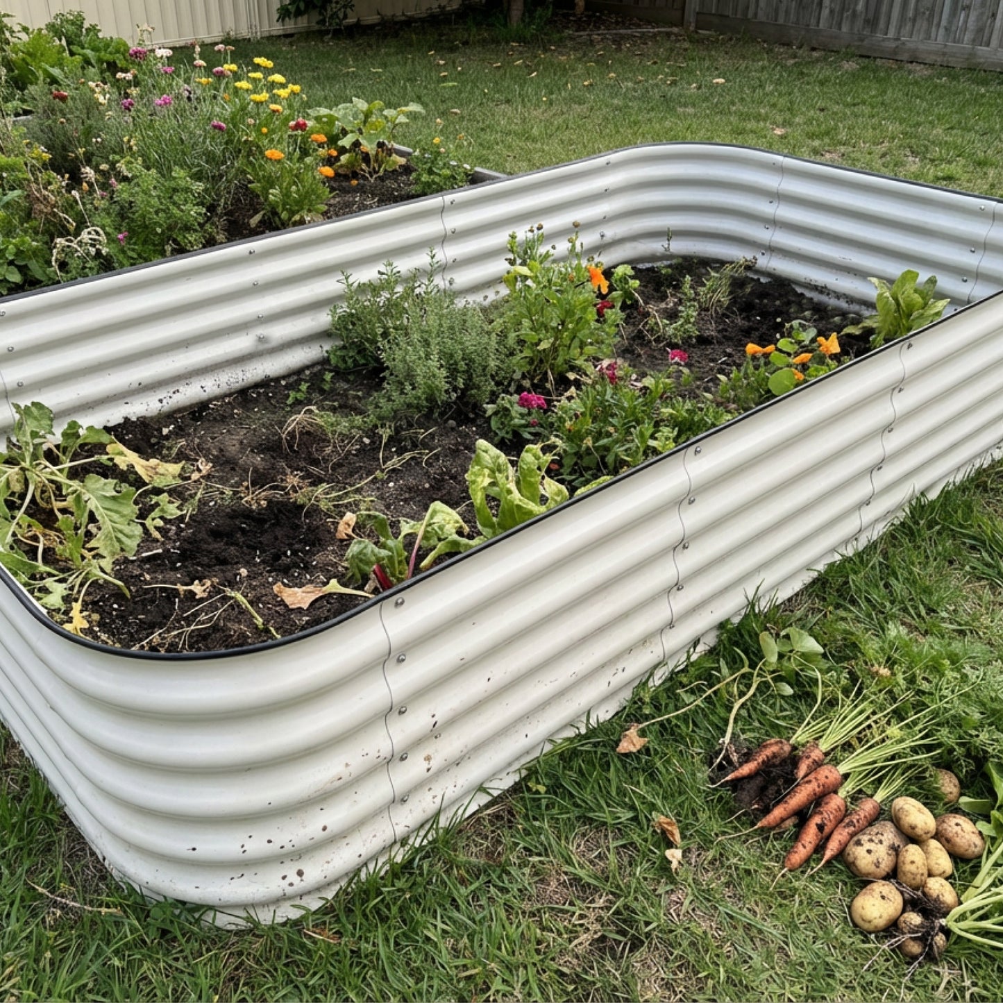 17" Tall 9 in 1 Metal Garden Bed Kit