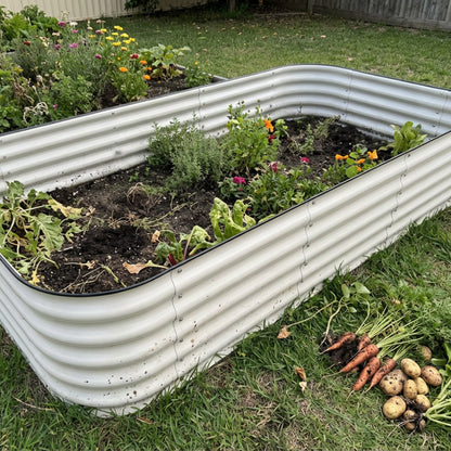 17" Tall 9 in 1 Metal Garden Bed Kit