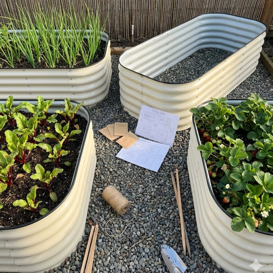 17" Tall 9 in 1 Metal Garden Bed Kit